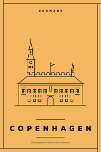 Copenhagen Denmark Travel Print