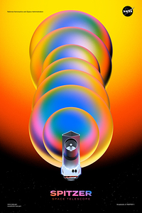 Spitzer Space Telescope NASA Poster