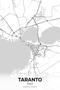 Taranto Italy City Map Print