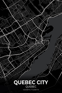 Quebec City Map Print