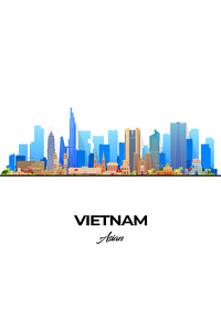 Vietnam Skyline Print