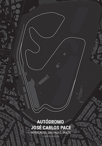Autodromo Jose Carlos Pace Race Track Print