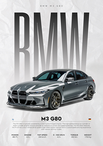 BMW M3 G80 Print