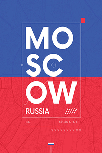 Moscow Russia Travel Print