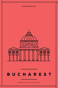 Bucharest Romania Travel Print