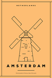 Amsterdam Netherlands Travel Print