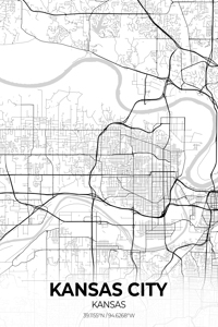 Kansas City Map Print