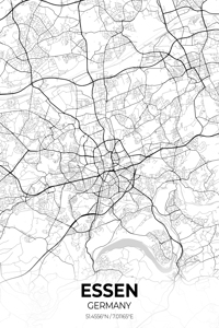 Essen Germany City Map Print