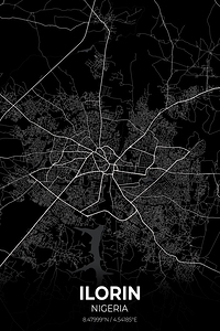Ilorin Nigeria City Map Print