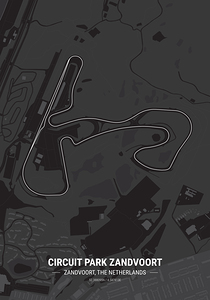 Circuit Zandvoort Race Track Print