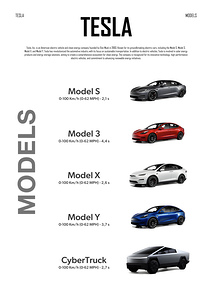 Tesla Models