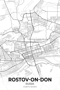 Rostov on Don Russia City Map