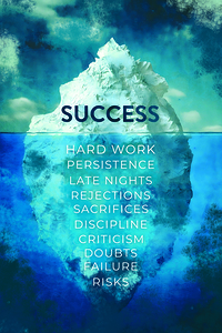 Success Iceberg Motivational Print