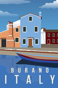 Burano Italy Travel Print