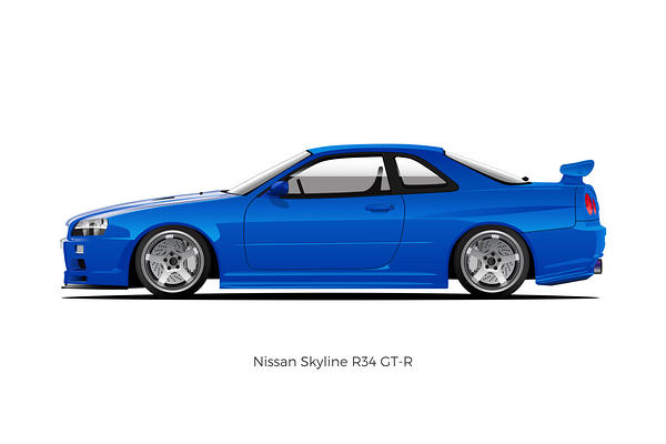 GTR R34 02 Print