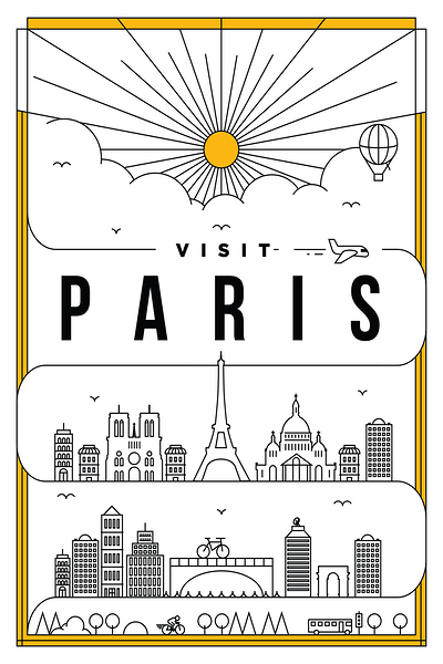 Paris France Travel Print Print