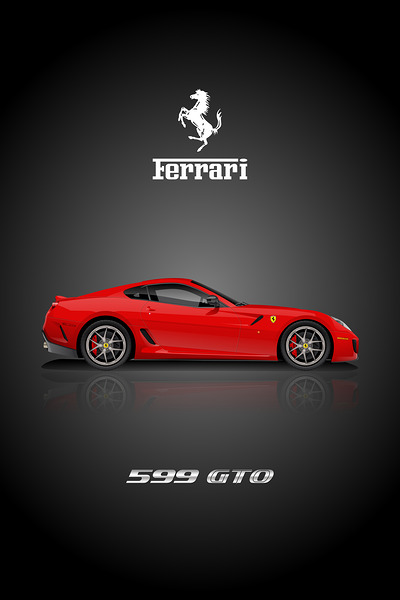 Ferrari 599 GTO A Print