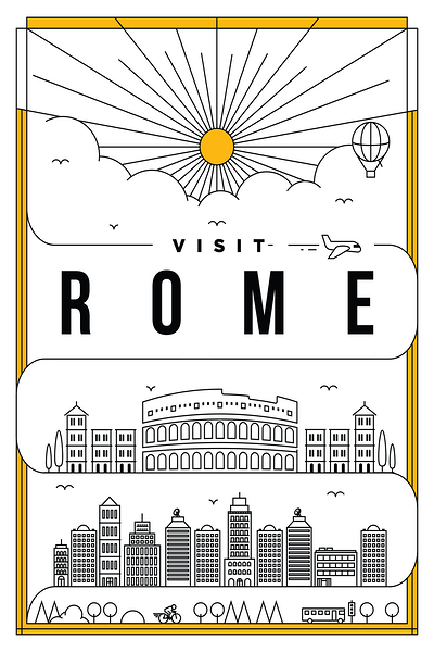 Rome Italy Travel Print Print