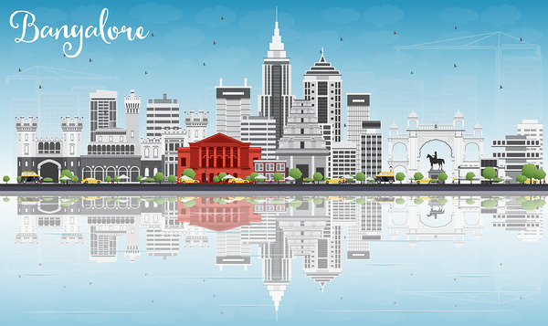 Bangalore India City Map Print