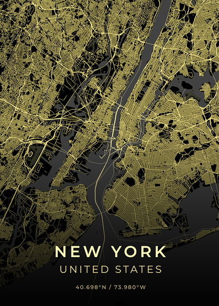 New York City Map Print