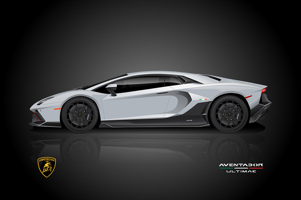 Lamborghini Aventador Ultimae Automotive Print