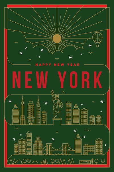 New York City Travel Print Print