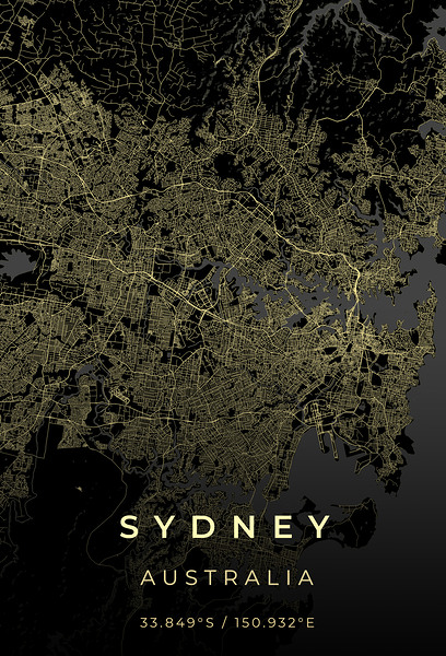 Sydney Australia City Map Print