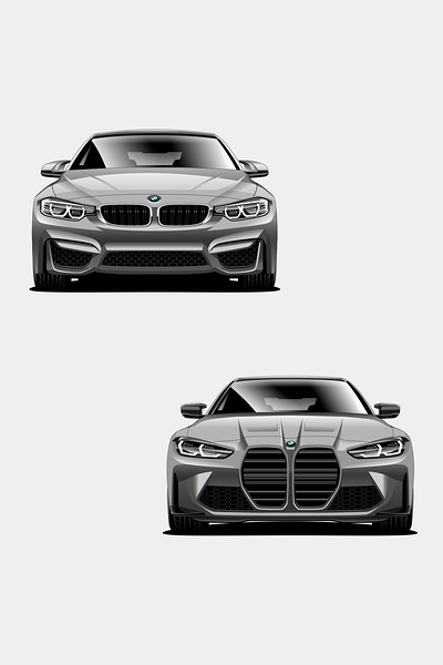 BMW M4 Generations Automotive Print Print