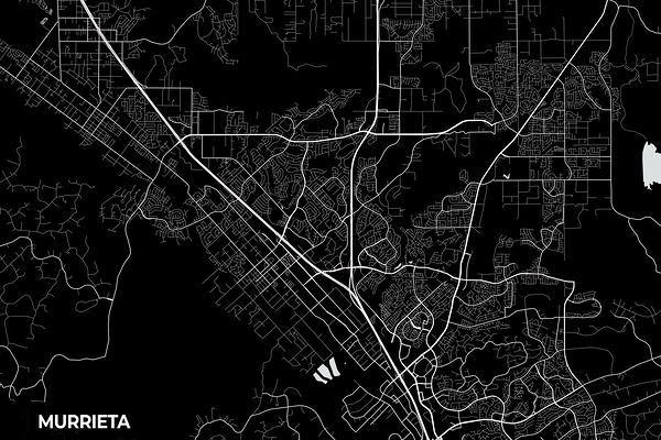Murrieta California City Map Print