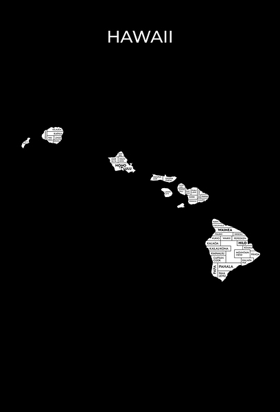 Hawaii black Print