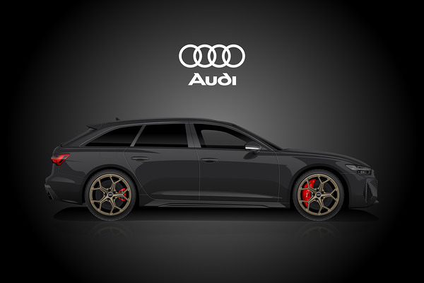 Audi RS6 Avant B Print
