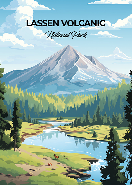 Lassen Volcanic Print