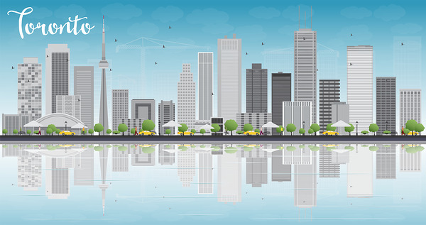 Toronto Ontario City Skyline Print