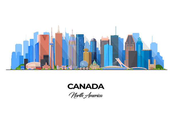 Canada Skyline Print Print
