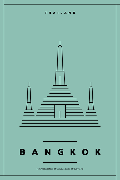Bangkok Thailand Travel Print