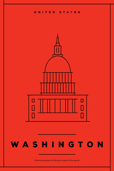 Washington DC Travel Print