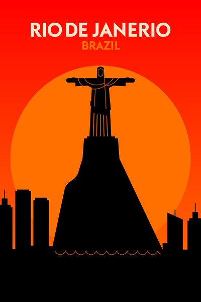 Rio De Janeiro Travel Print Print