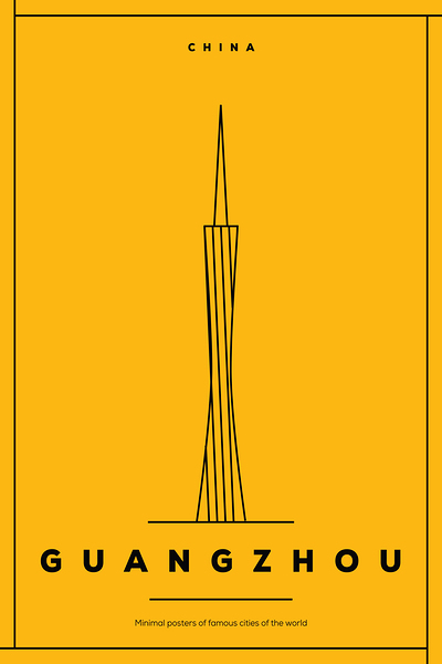 Guangzhou China Travel Print Print