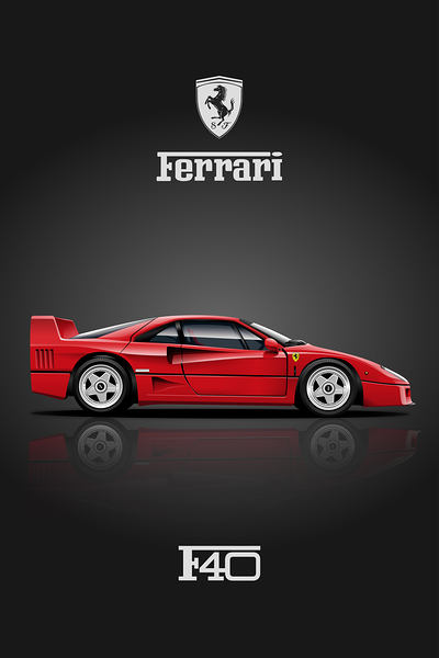 images 2018 USA 2019 1987 ferrari f40 1 Print