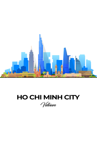 Ho Chi Minh City Vietnam City Skyline Print Print