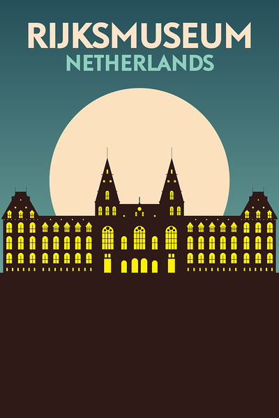 Rijkmuseum Amsterdam Netherlands Travel Print Print