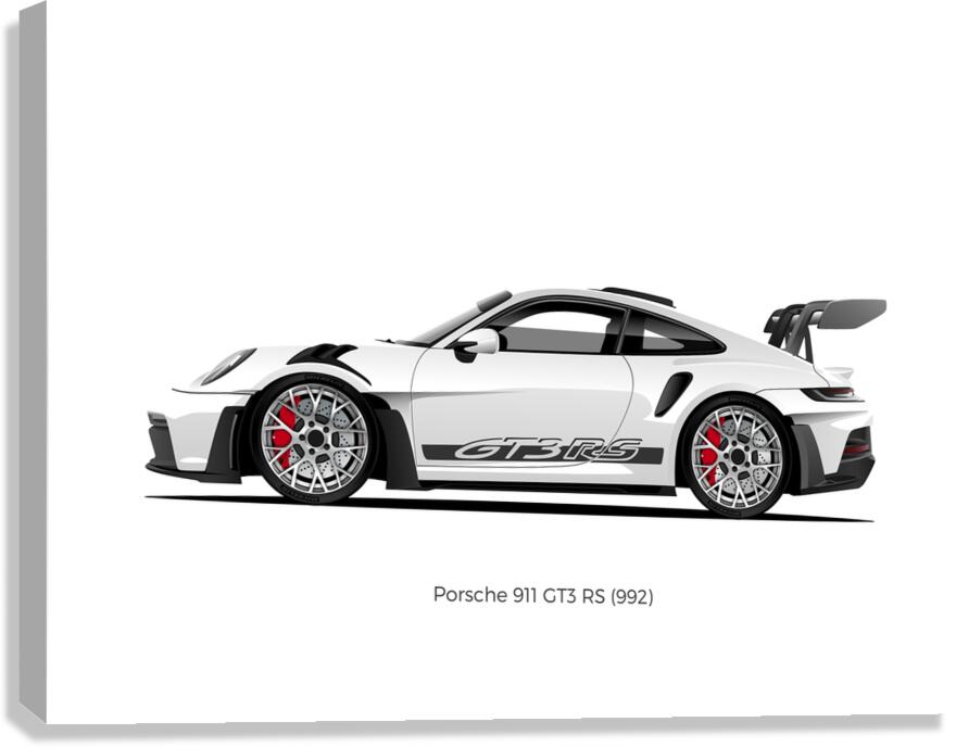 絵画 jamping 911 GT3 RS 02 by Conceptual Photography Wall Art