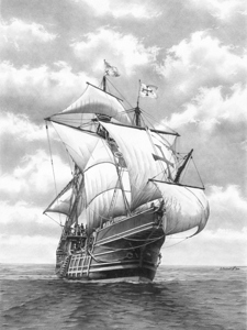Ship Print: Santa Maria