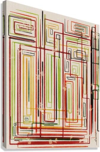 Stuck in Lines Canvas Print