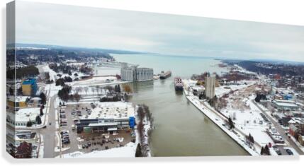 Winter Docking Canvas Print