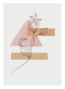 Abstract botanical wall art. b