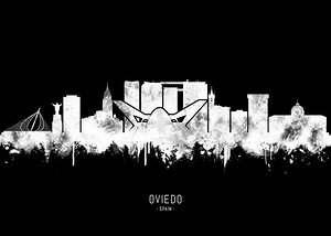 Oviedo Spain BW