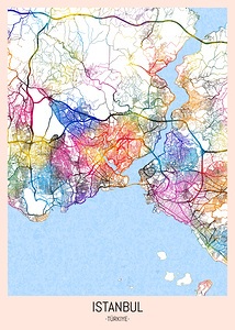 Istanbul Turkiye City Map