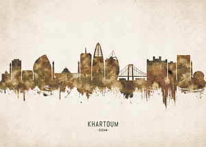 Khartoum Sudan Cityscape Vintage