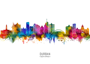 Durban South Africa Skyline